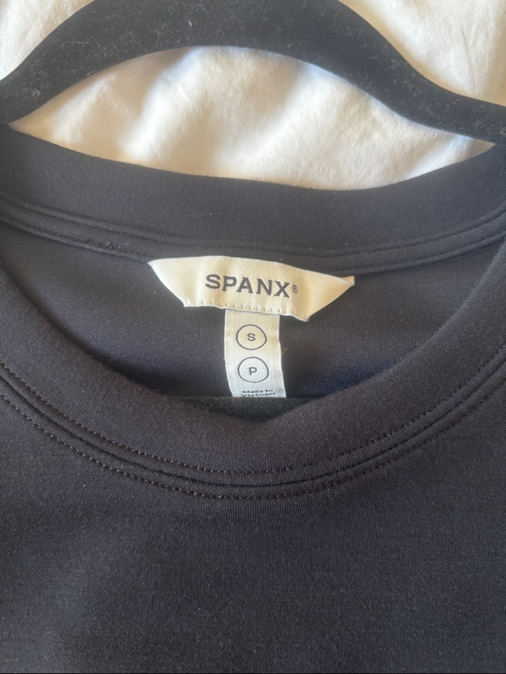 Spanx AirEssentials Cap Sleeve Tee in Black - Picture 4 of 8